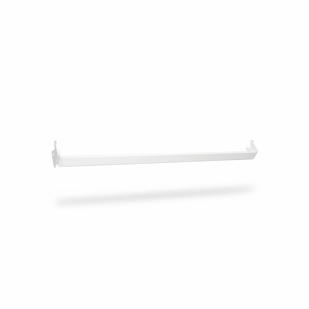 Dekóstöng 61 cm – hvít – fyrir Superskinne veggstoð.