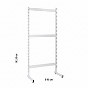 Framework, L-gondol, hvít, B97 x H217,50 cm. Sjá fleiri liti
