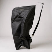 Samlingspose med kuffertlukning, bomuld, sort, B46 x D36 x H120 cm, med strop