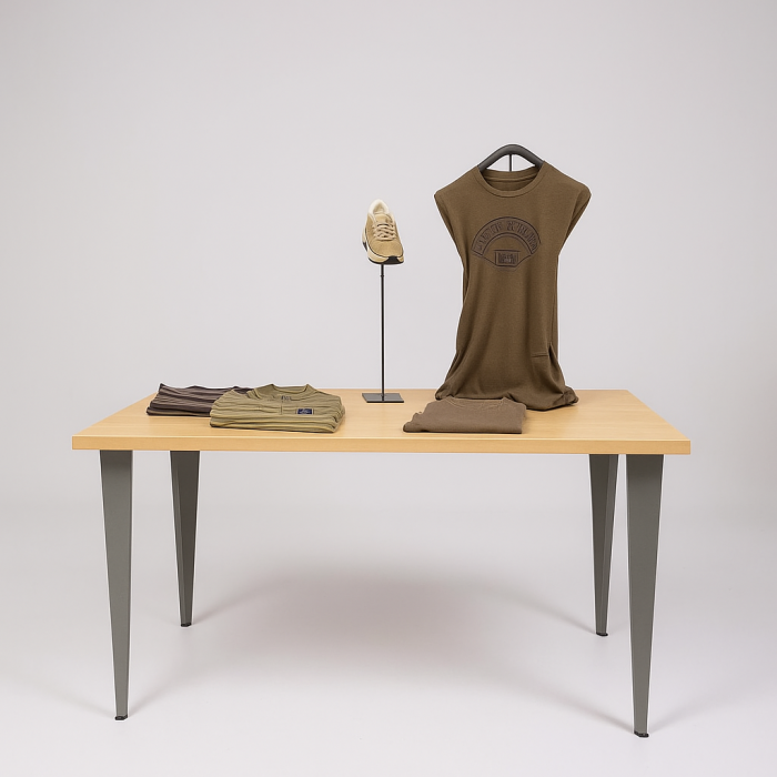 Seljaborð úr hlynviði, 160 x 73,4 x H87,5 - 94 cm. Veldu borðfætur