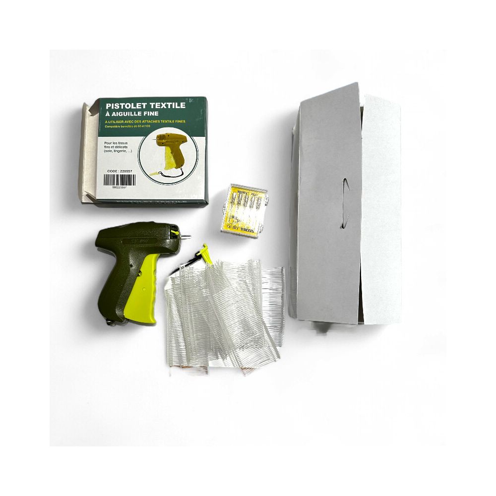 Tefnispjót, efsta gæði, fín. Sett með 5 aukabroddum og 1 pk. nála (5.000)