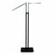 SuperSellerS Joy floor clothing rack with one straight and one slanted chrome arm, black base, height adjustable