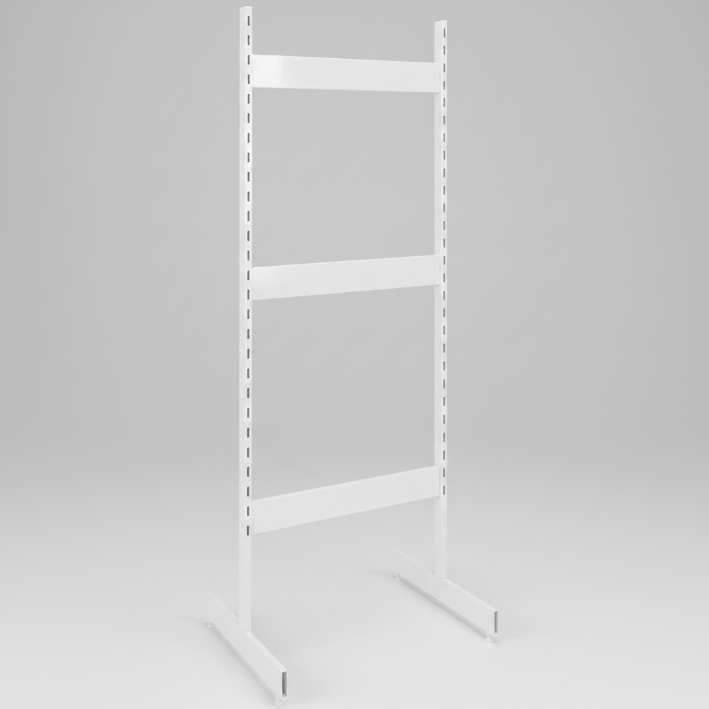 Framework, T-sýningareining, hvít, D67 x H247,50 cm. Sjá fleiri liti