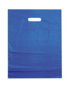 Azurblå plastikpose 50x5x50 cm