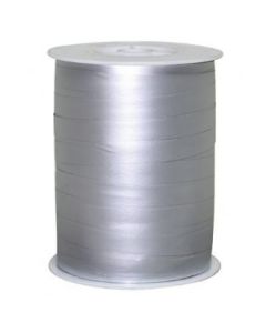 Gavebånd, mat metal sølv, 10 mm, rulle med 250 m