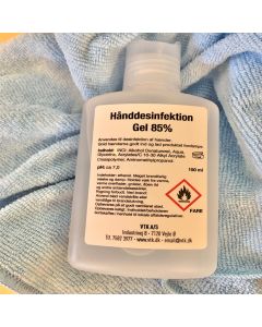 Hånddesinfektion gel, 85%. 150 ml .