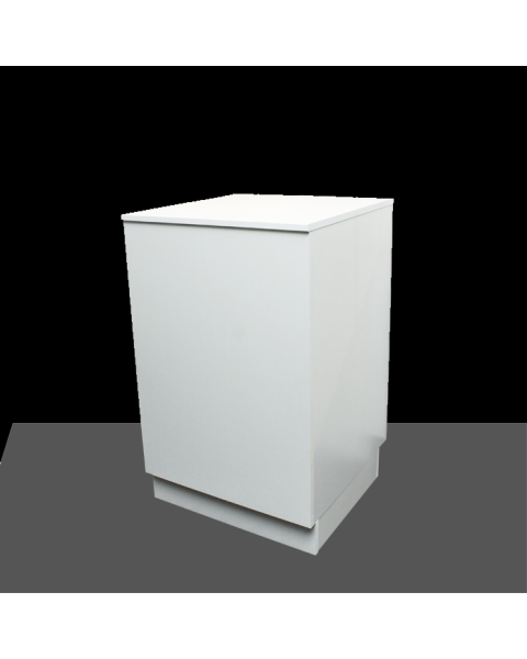 Basis afgreiðsluborð (B 60 sm.) - Hvítt með 2 hillur