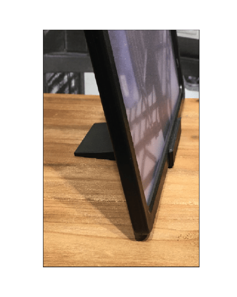 Borðstatíf fyrir plastramma