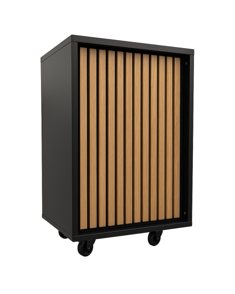 Rammaborð – mjótt einingaborð, svart. B55