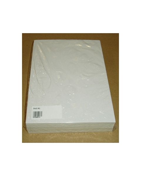 Skiltapappi A5 - 50 stk. Hvítur