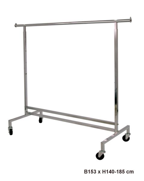 Fatastandur - Disco 2 -  Hæðarstillanlegur, króm, B153 x H140-185 cm