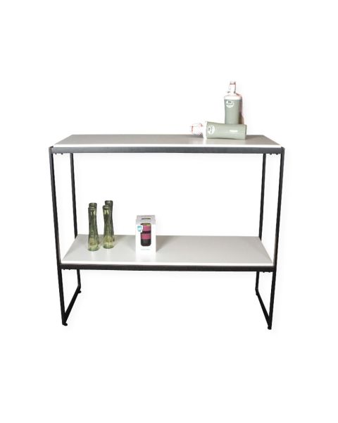 HAPPY! Oplægsbord med hvide melamin. B94 x D40 x H82 cm.