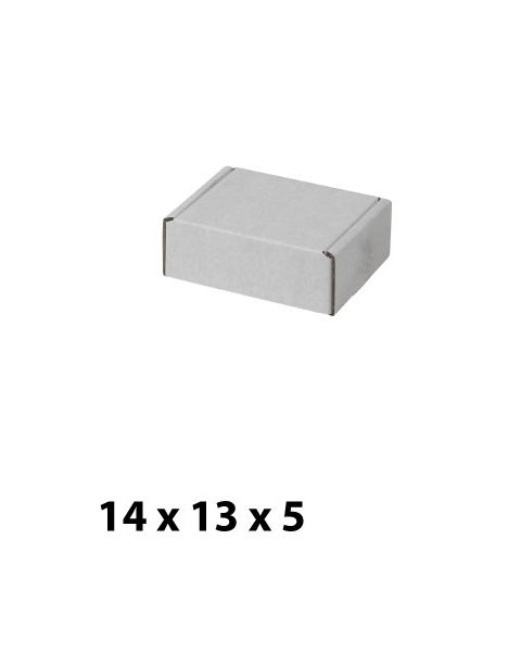 Hvítur pappakassi (B 14 x D 13 x H 5 cm)