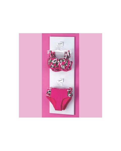 Veggplata - Superplugs - Hvít 40 x 120 cm.