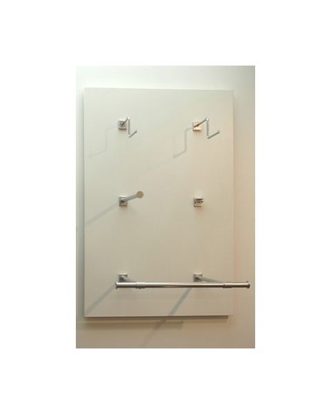 Veggplata - Superplugs - Hvít 80 x 120 cm.