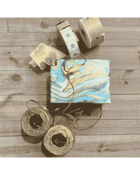 Gjafapappír B 50, Marmaramynstur. B 50 sm x 100 mtr.