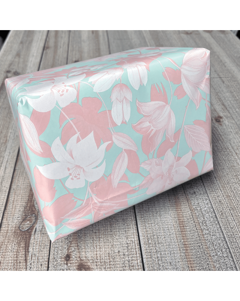 Gjafapappír B 38 sm. - Ljósir tónar, húðaður pappír. 150 mtr.