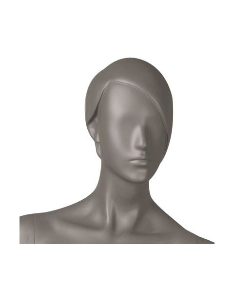 Dömugína - Grá, mött með höfuð, andlitsdrætti og mótað hár - 1400 - Hæð 178 cm. Tískupalla staða