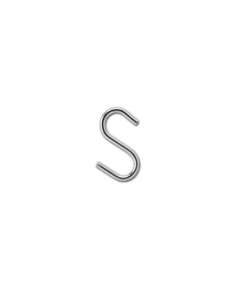 S-krókur- H 2,5 cm - 50 stk.