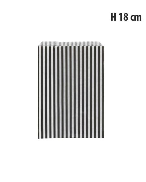 Gjafapokar - H 18 cm. - Rendur - 1.000 stk.