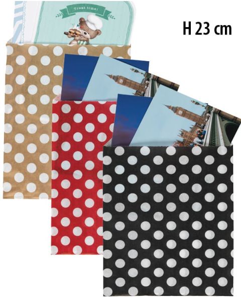 Gjafapokar - H 23 sm. - Doppur - 1.000 stk.