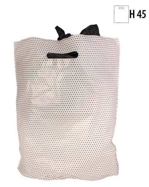 Plastpokar með doppum  H 45 cm. - 100 stk. Veldu lit
