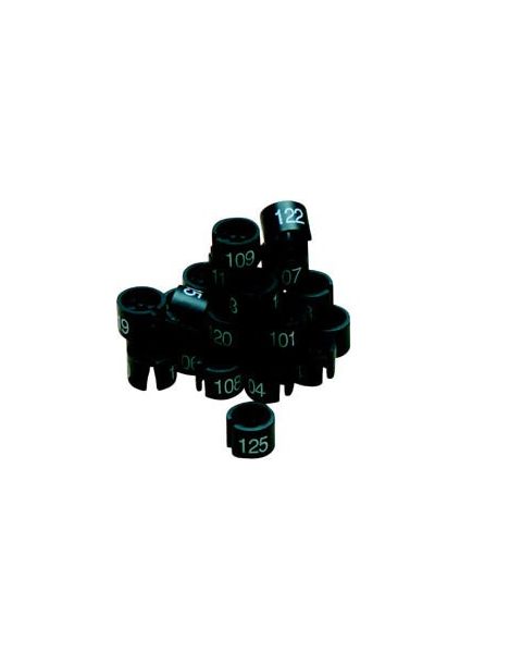 Númerakubbar, númeraröð - svartir