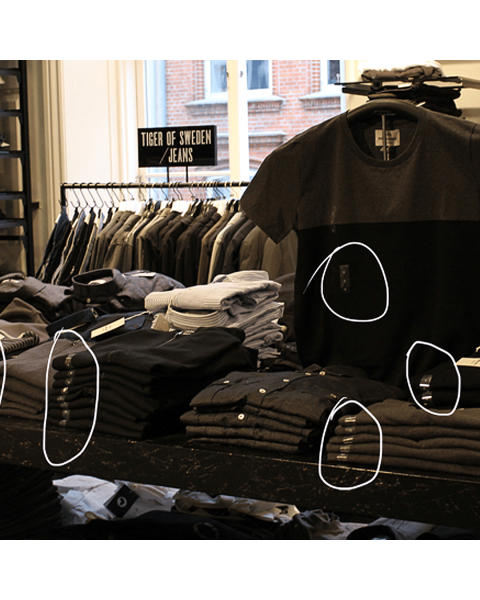 Stærðarmerkingar - 1.000 stk. á rúllu. Veldu stærðarmerkingu