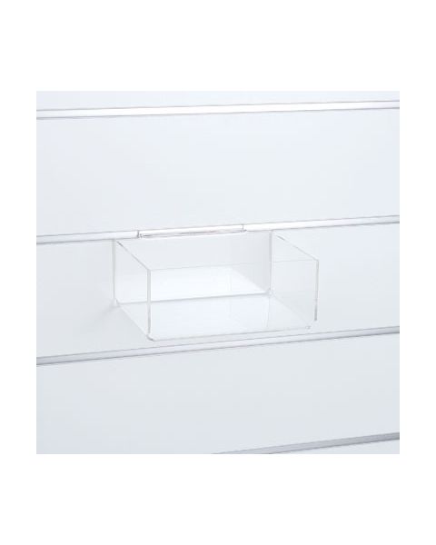 Akrýlkassi 20,5 x 15,5 x H8,5 sm. Fyrir raufapanil