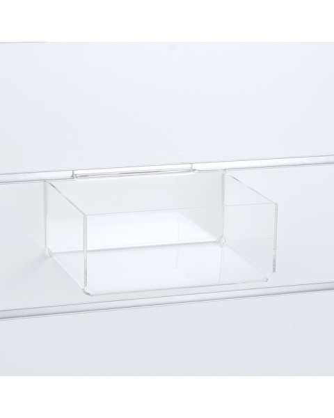 Akrýlkassi 20,5 x 15,5 x H8,5 sm. Fyrir raufapanil