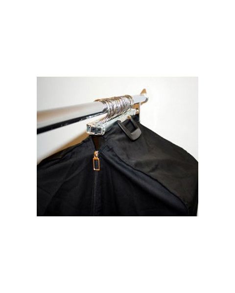 Fatapoki m/ ferðatöskulokun - L: 80 cm, svartur