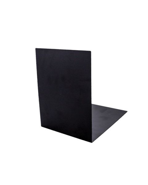 Svört bókastoð úr málmi