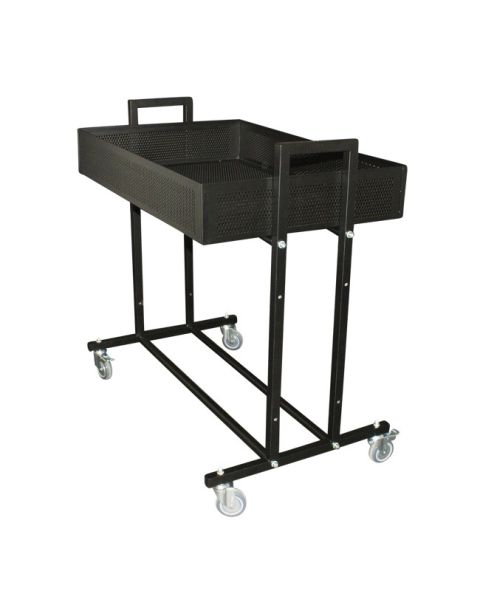 Söluvagn - L3 - Svartur með gataplötu í botni