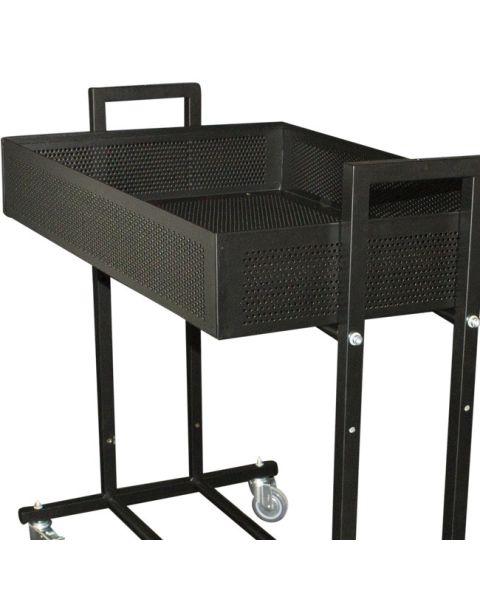 Söluvagn - L3 - Svartur með gataplötu í botni