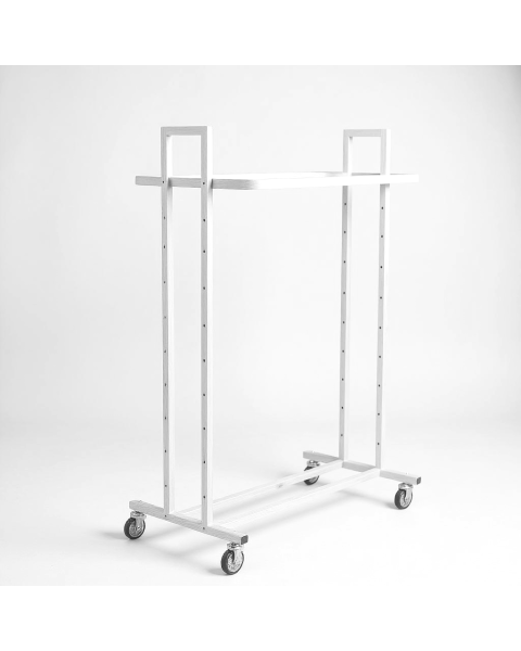 Götustandur - L5. Galvaniseraður. Hvítur