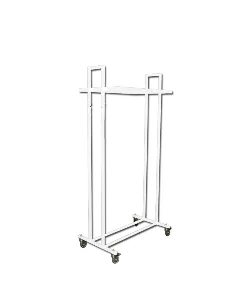 Götustandur - L5. Galvaniseraður. Hvítur