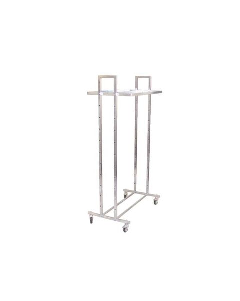 Götustandur L5, 90 cm - m/ tvöfaldri fataslá. Galvaníseraður