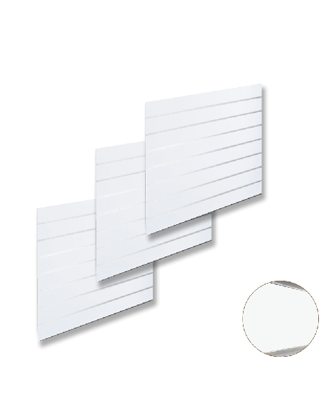 Raufapanill - Létt áferð  (120 x 240 cm.) - Hvítur - 10 sm. ( 3 stk. 120 x 80 sm)