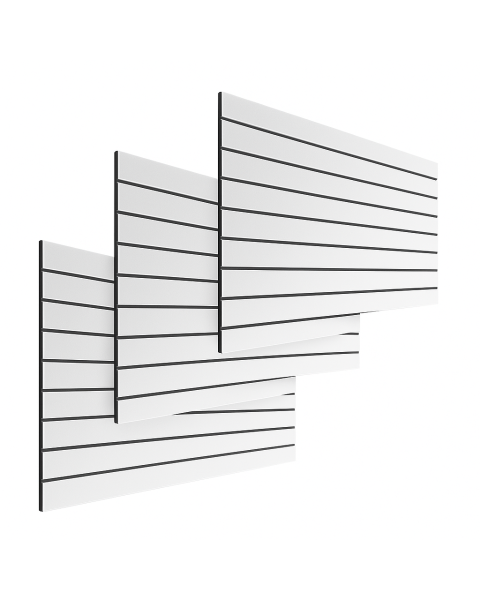 Raufapanill - Létt áferð  (120 x 240 cm.) - Hvítur - 10 sm. ( 3 stk. 120 x 80 sm)