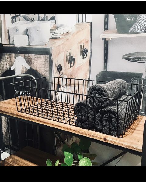 Vírkarfa, svört 60 x 30 x H15