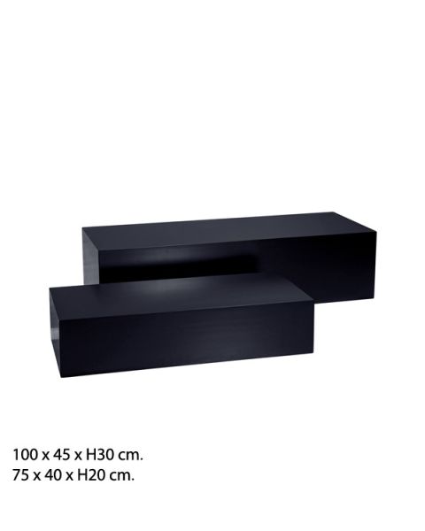 Pallar, sett með 2 stk. Svartir