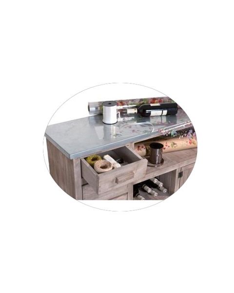 Afgreiðsluborð með sinkborðplötu - Heritage