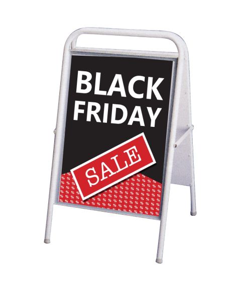 Veggspjald. Black Friday, svart og rautt, 50 x 70 cm
