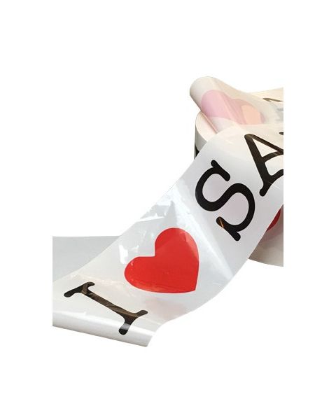 Afmörkunarborði - I LOVE SALE - 250 mtr.