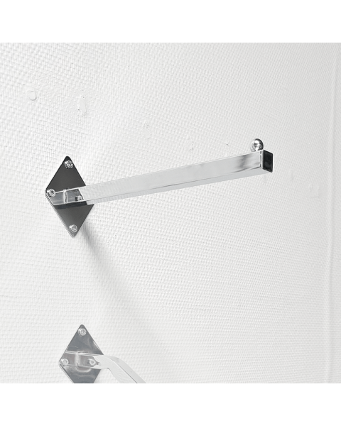 Armur á vegg, beinn - Króm