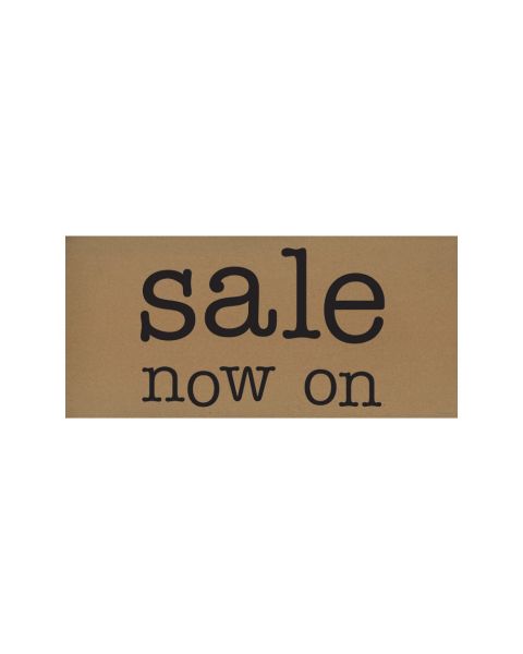 Veggspjald - Sale now on - Brúnn kraft pappír, B64 x H30