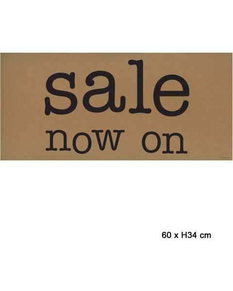Veggspjald - Sale now on - Brúnn kraft pappír, B64 x H30