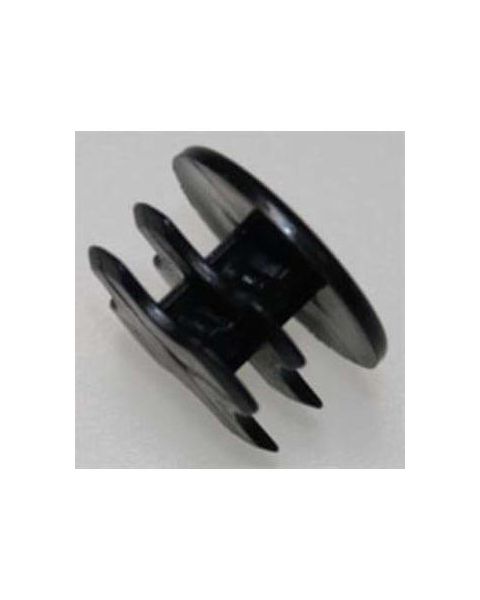 Endastykki á hillustöng, svart