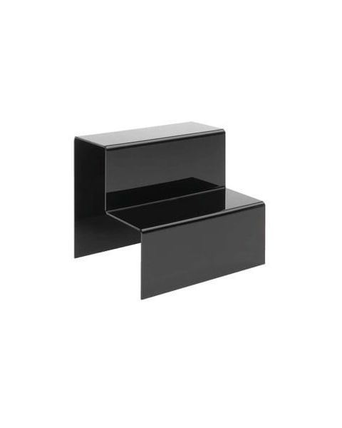 Standur 2ja þrepa, akrýl, svartur