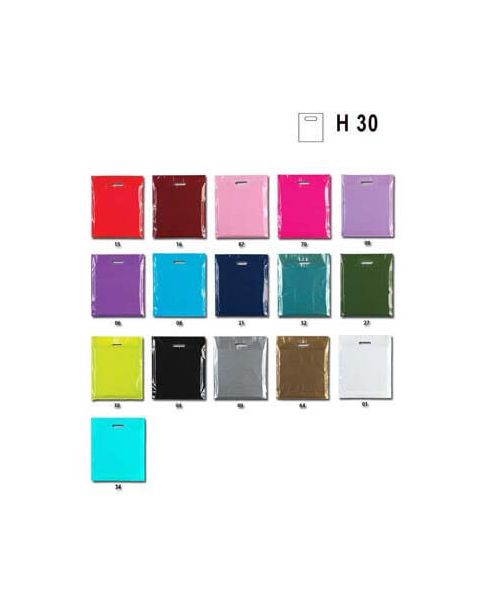Plastpokar - Litlir B 25 x D 6 x H 30 cm - 100 stk. - 35 micron